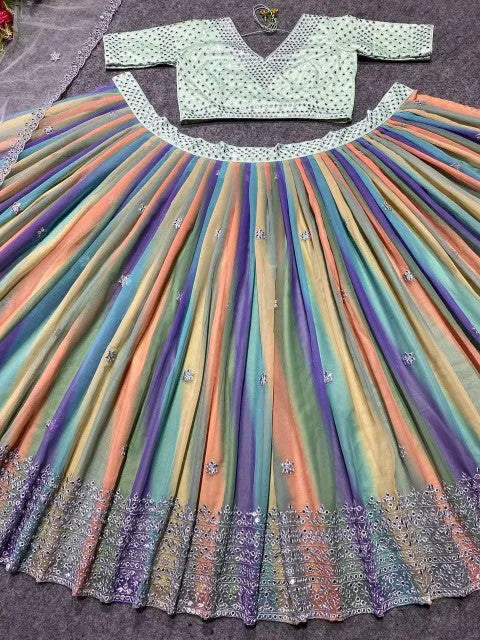 BlackBole Traditional Multicolor Lehenga