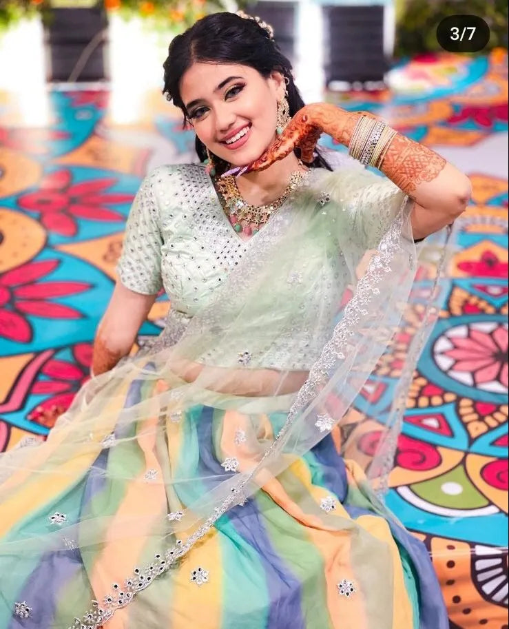 BlackBole Traditional Multicolor Lehenga