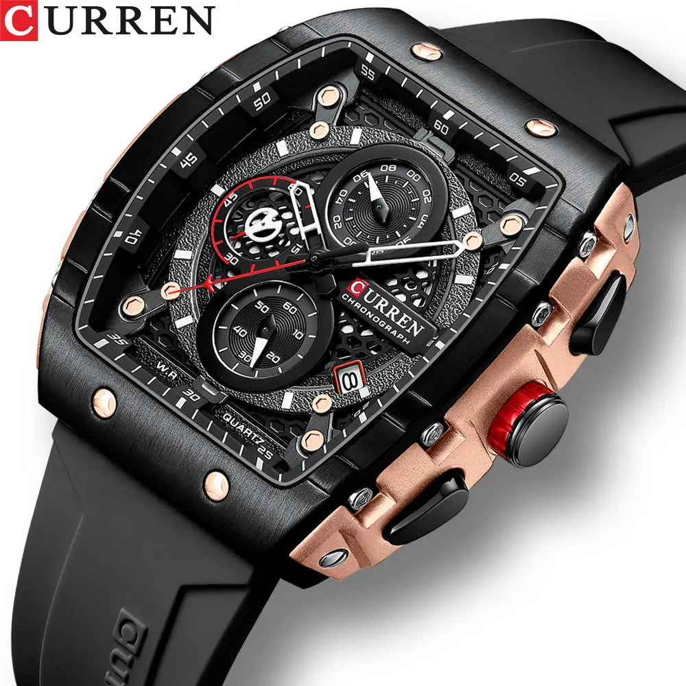 CURREN Business 8442 Multi Functional Auto Date Quartz Watch