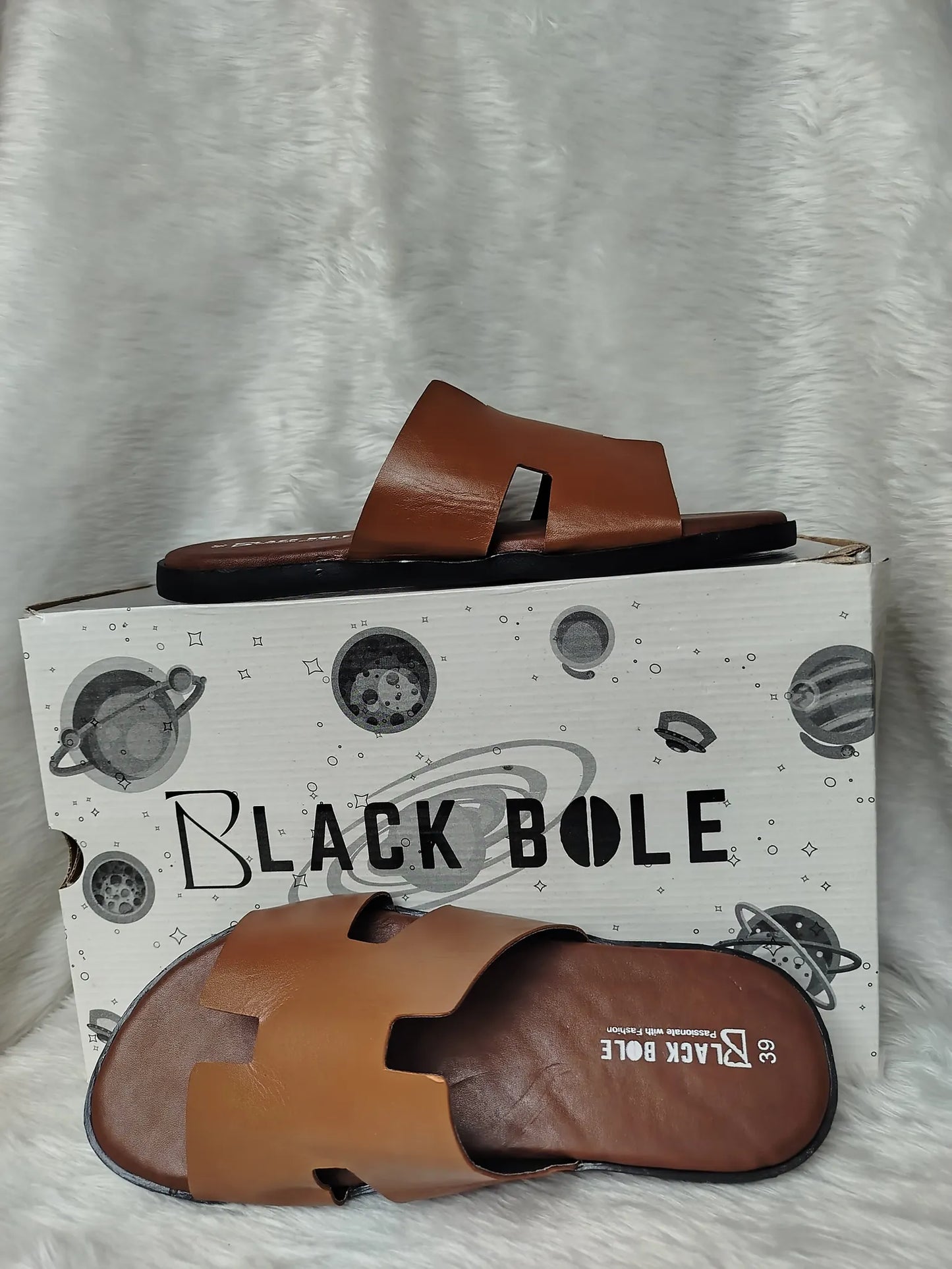 Men's Leather Sandal - BlackBole Edition 1013