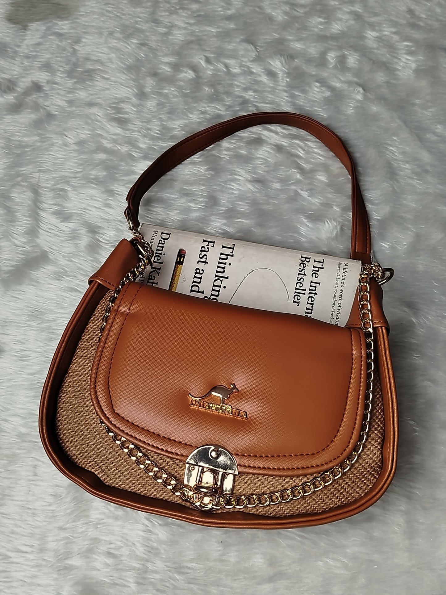 UrbanCharm Mocha Shoulder Bag