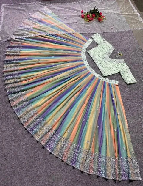 BlackBole Traditional Multicolor Lehenga