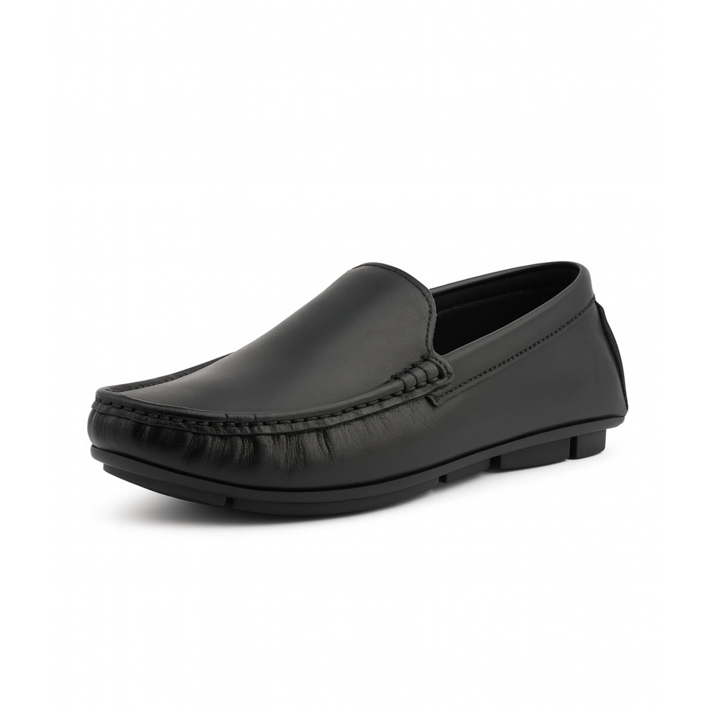 Handcrafted Leather Slip-On Moccasins