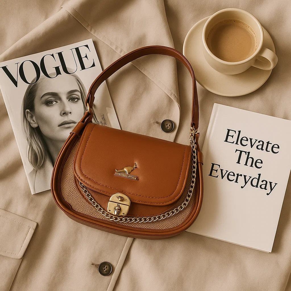 UrbanCharm Mocha Shoulder Bag