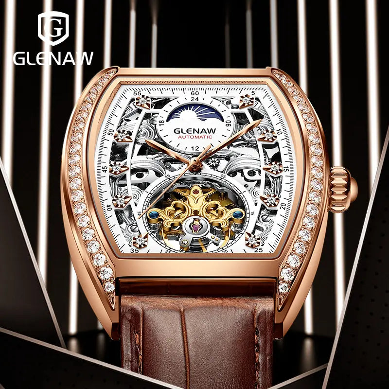 Glenaw Gold Automatic Mechanical Watch