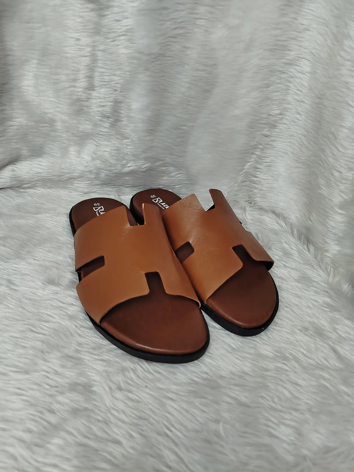 Men's Leather Sandal - BlackBole Edition 1013
