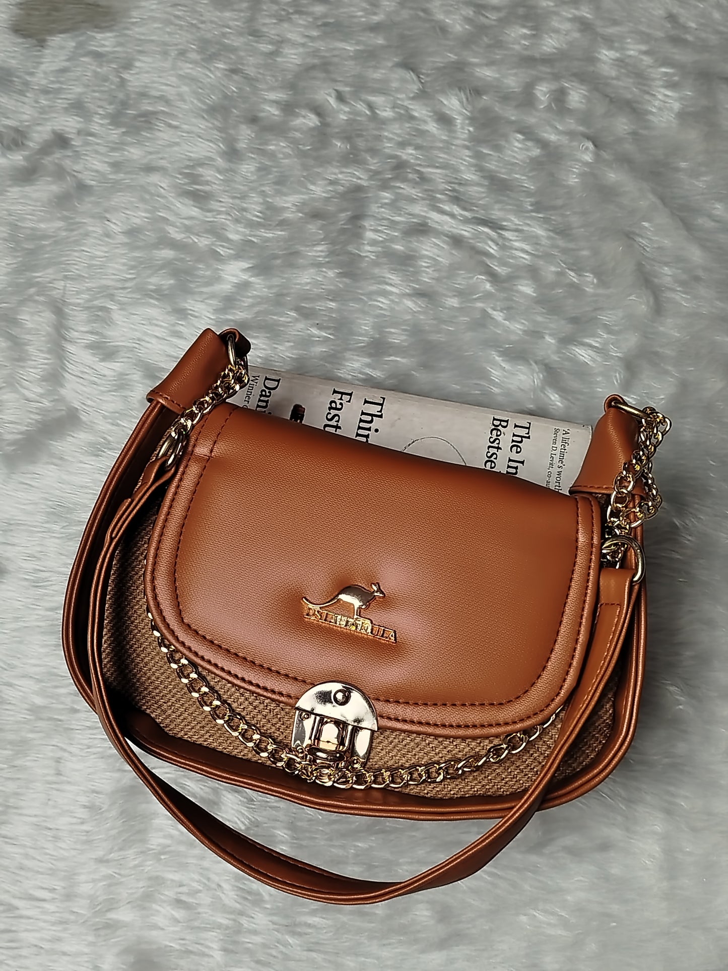 UrbanCharm Mocha Shoulder Bag - Brown