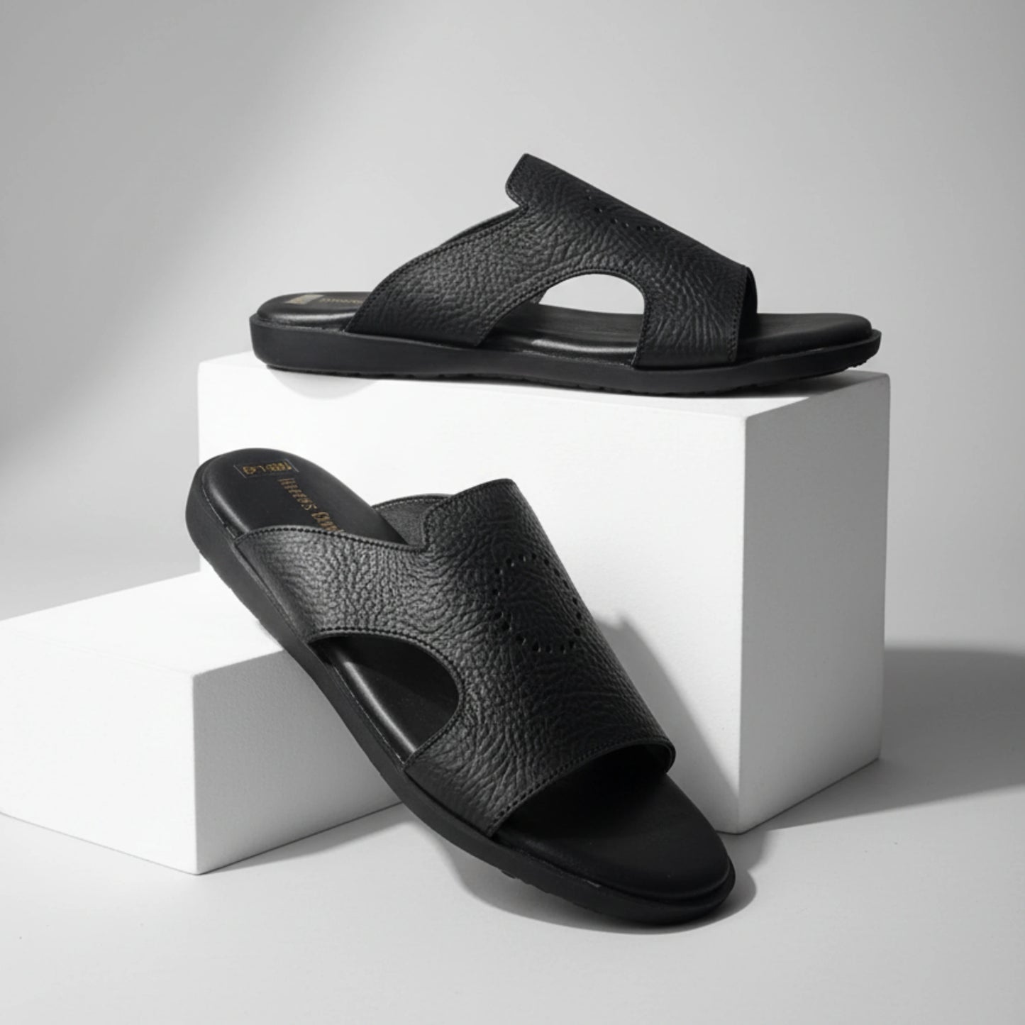 BlackBole Bob Leather Sandal - 1018 Black
