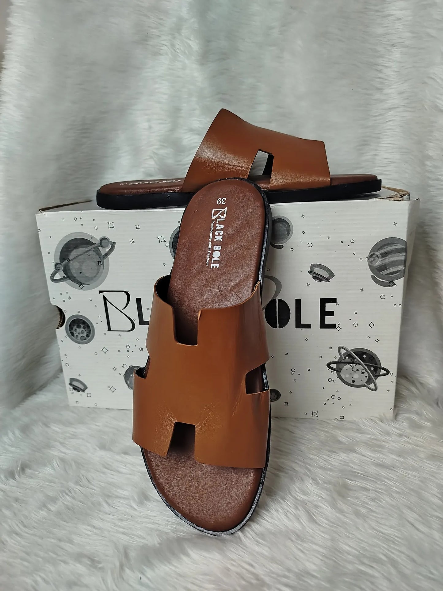Men's Leather Sandal - BlackBole Edition 1013