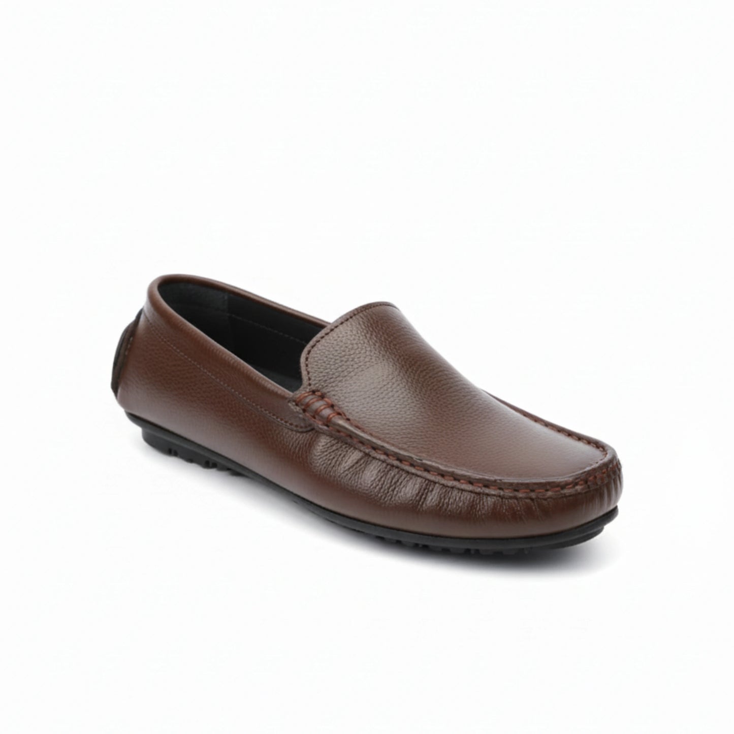 Handcrafted Leather Slip-On Moccasins