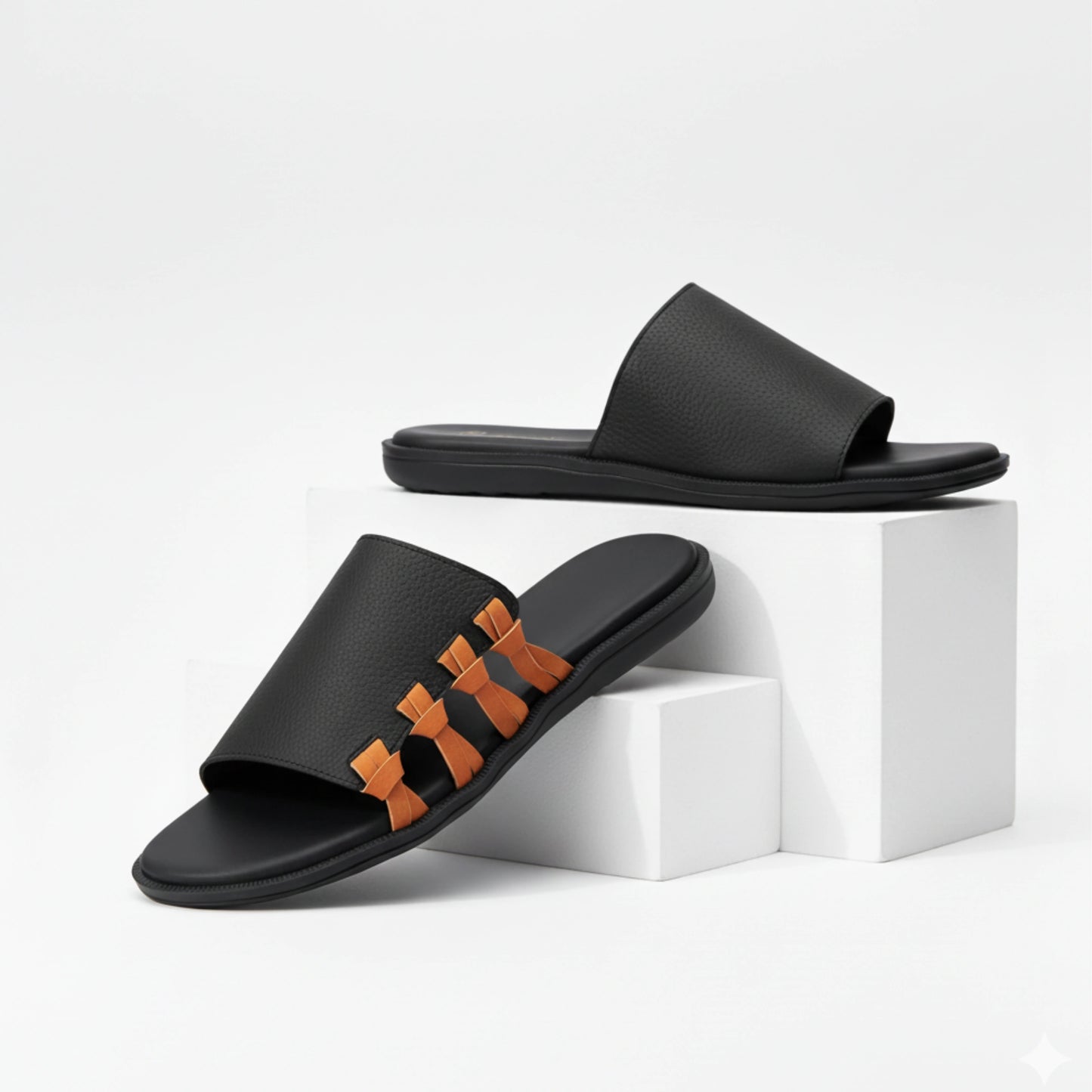 Hand-Made Vinda Pakistani Style Chappal - BlackBole Edition 1020