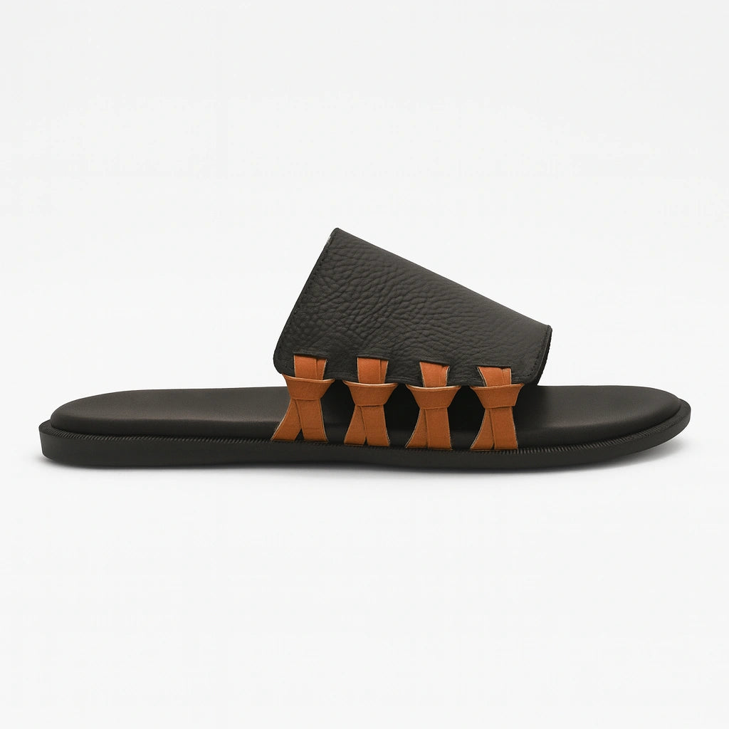 Hand-Made Vinda Pakistani Style Chappal - BlackBole Edition 1020