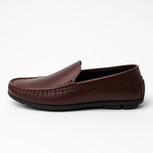 Handcrafted Leather Slip-On Moccasins