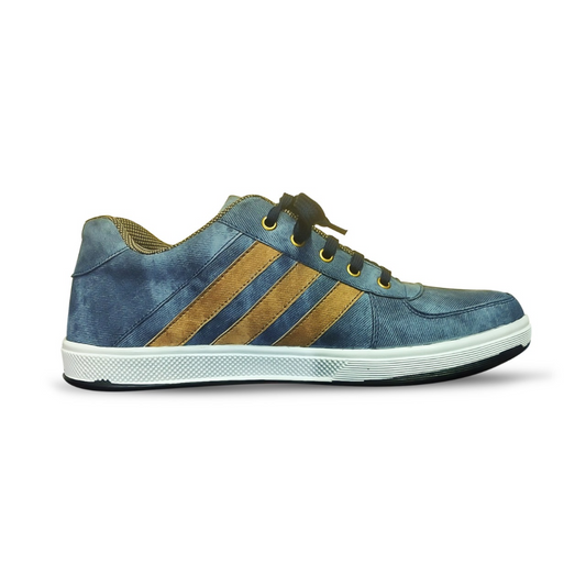 Men Denim Sneaker with Golden Strep