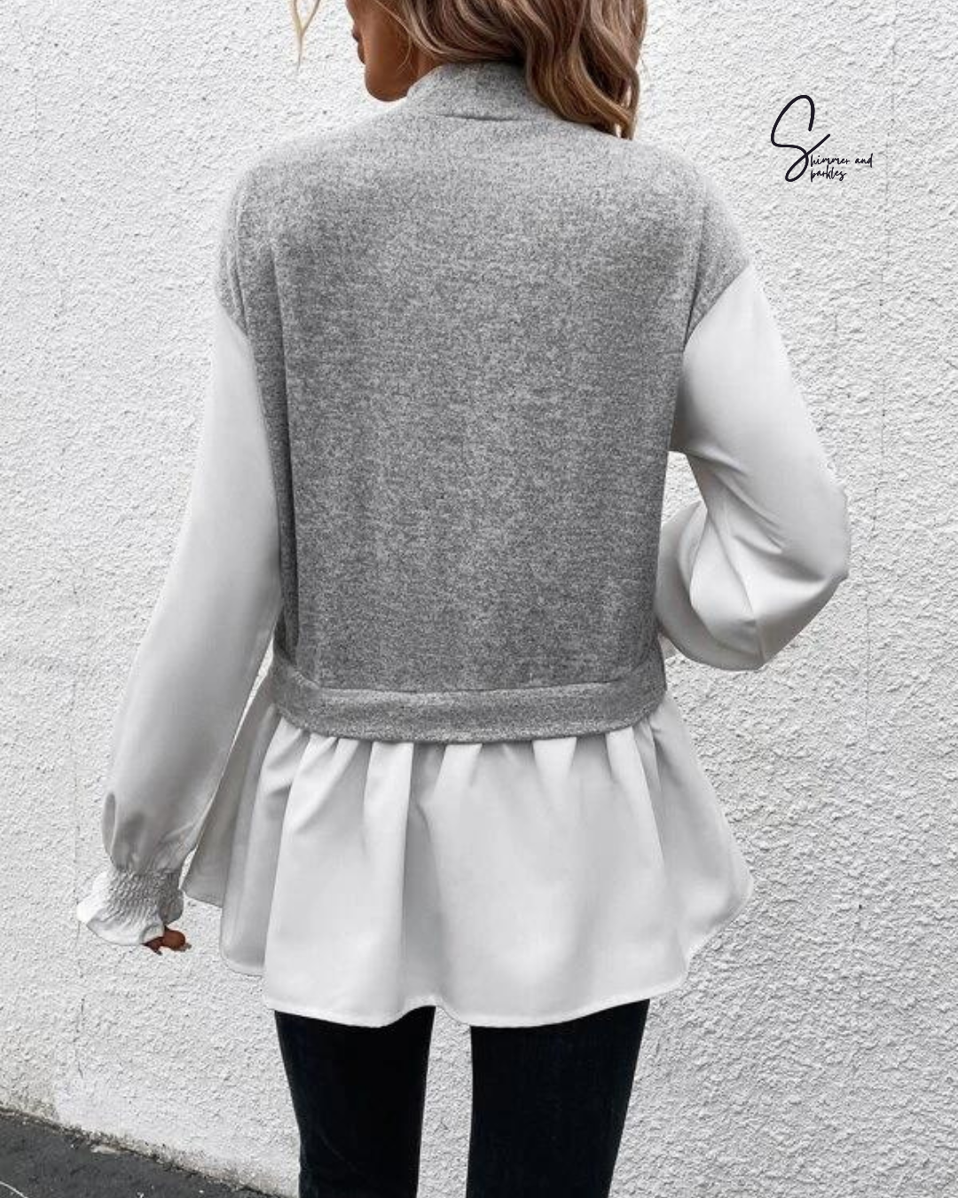 SHEIN Ruffle hem top
