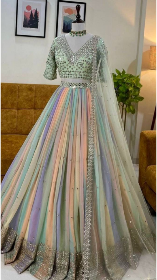 BlackBole Traditional Multicolor Lehenga