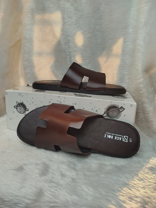 Men's Leather Sandal - BlackBole Edition 1011