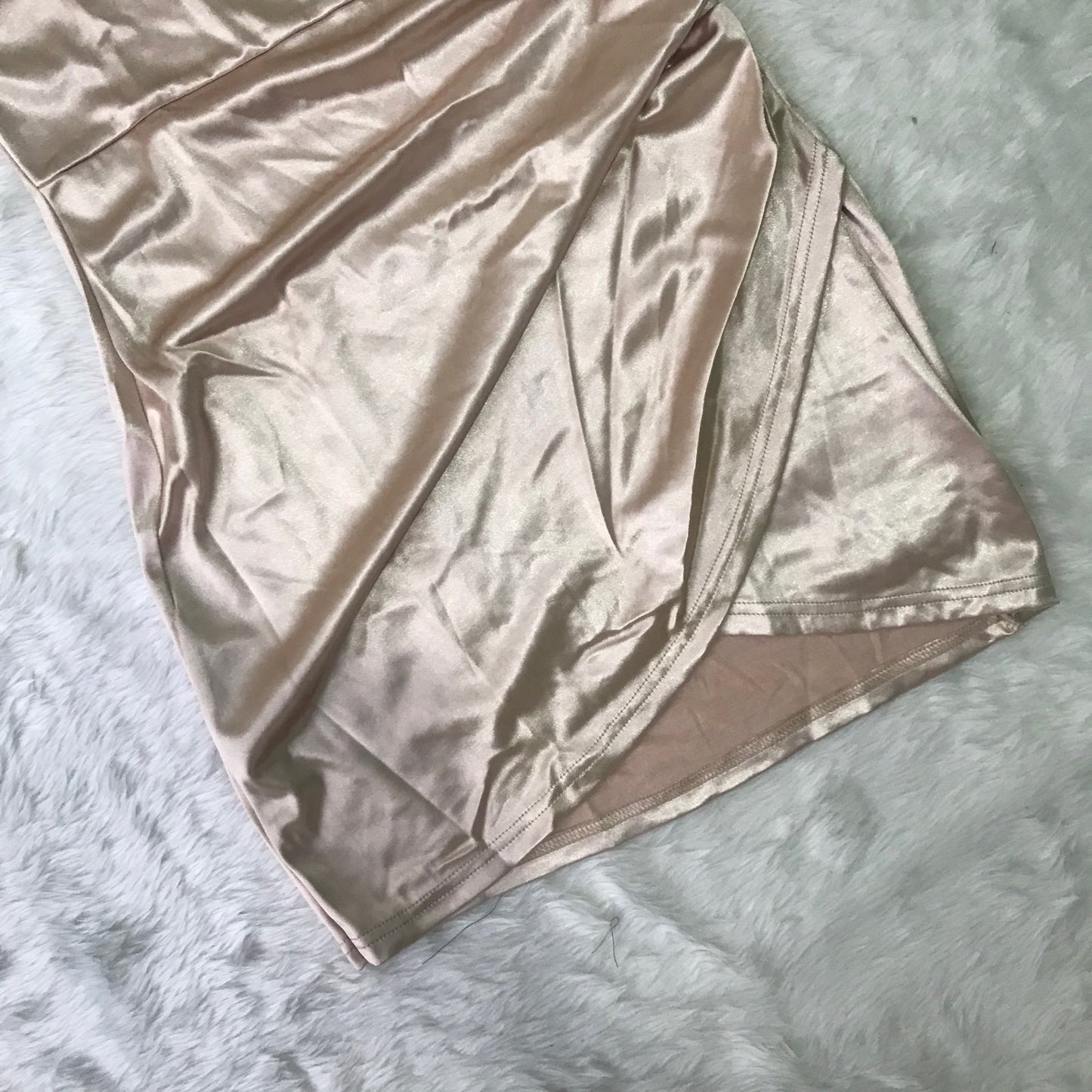Criss Cross Backless Satin Bodycon (Code: 231)