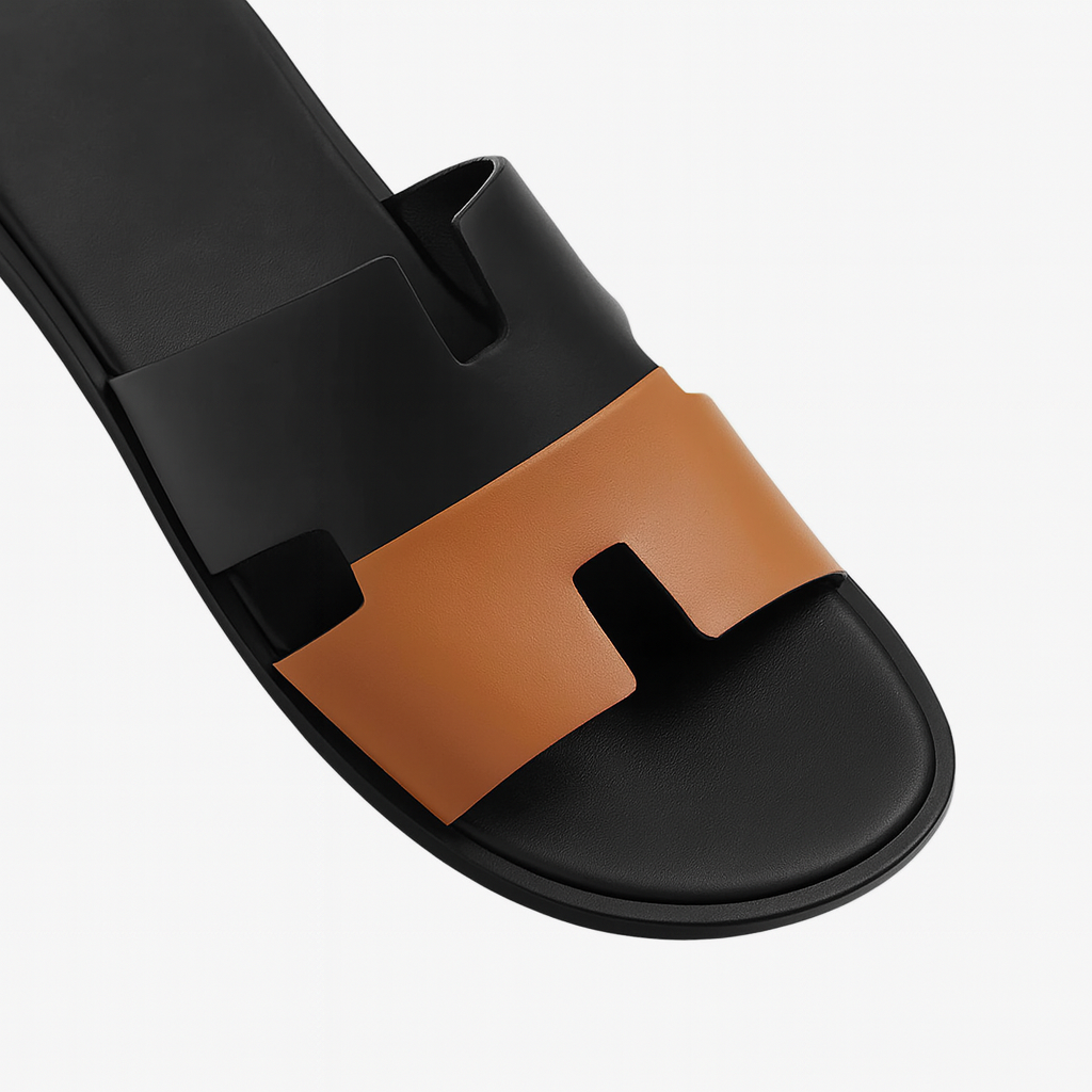 Men's Leather Sandal - BlackBole Edition 1016