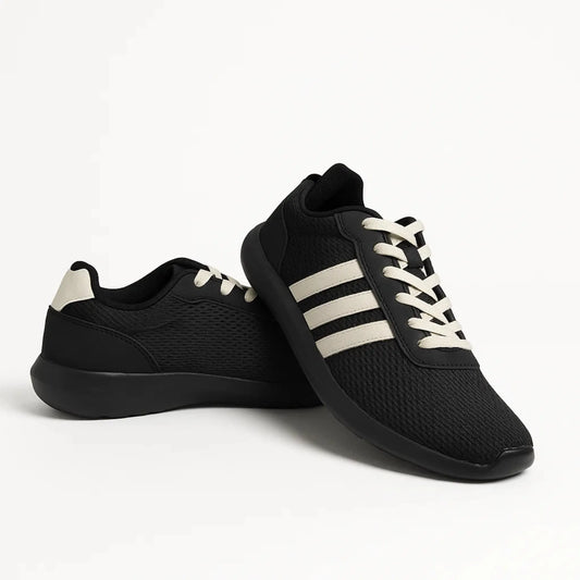 Casual Knit Sneakers – Black (New Arrival)