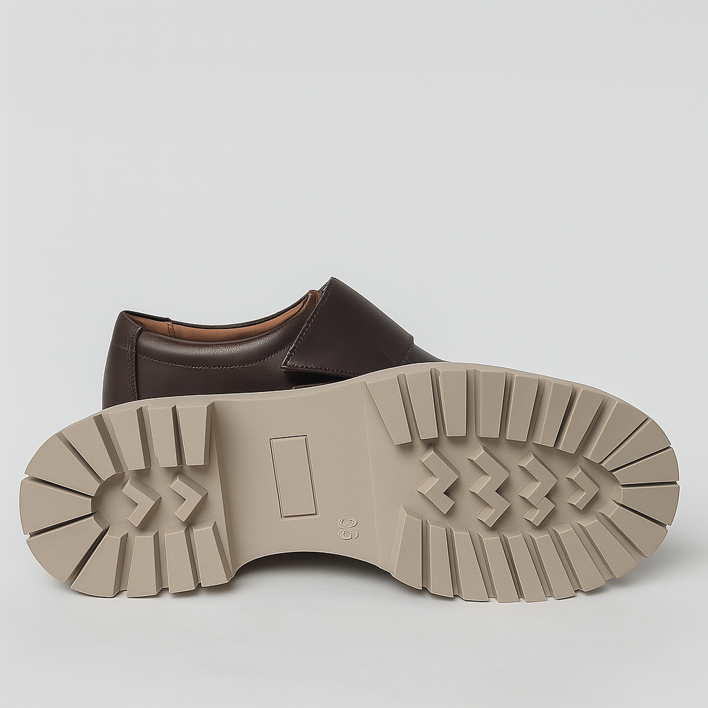HexaFlex Women High Heel (Original Leather) - Brown White