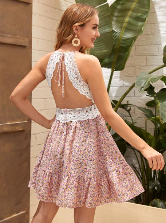 Ditsy Floral Print Cami Dress